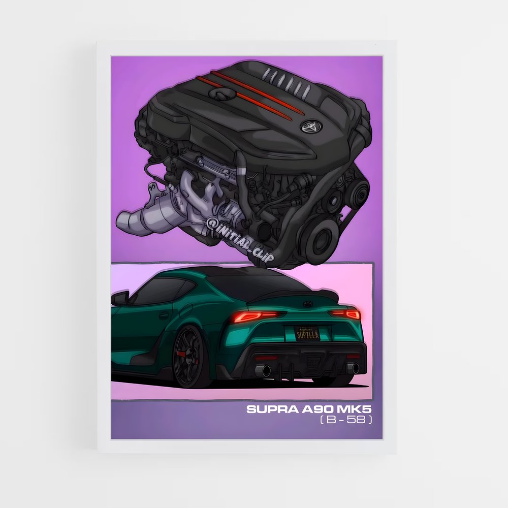 Poster Supra Powerhouse – affiche Toyota (vue 3)